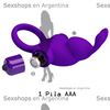 Anillo con potente vibrador conejo con 10 velocidades